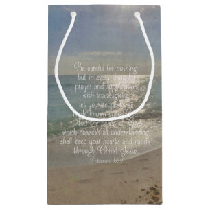 Philippians-4:13 Friedensbibel-Vers-Strand Kleine Geschenktüte