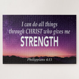PHILIPPIANS 4:13 Ich kann alles tun Christlich Jig Puzzle