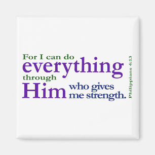 Philippians-4:13 Magnet