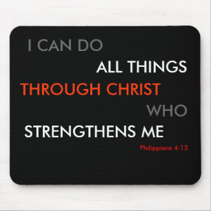 Philippians-4:13 Mäusematte Mousepad