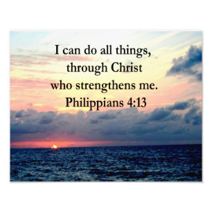 PHILIPPIANS 4:13 SONNENDESIGN FOTODRUCK
