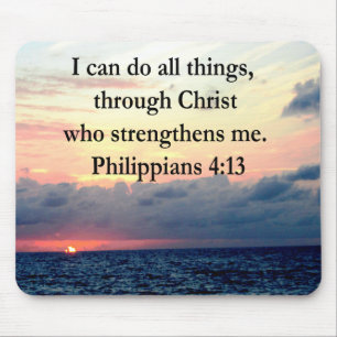 PHILIPPIANS 4:13 SONNENDESIGN MOUSEPAD