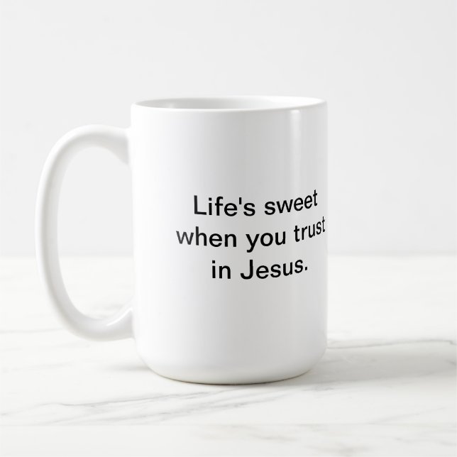 Philippians-4:13 traditionell und modern tasse (Links)