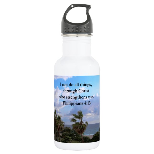 PHILIPPIER 4:13 PRAYER EDELSTAHLFLASCHE (Vorderseite)