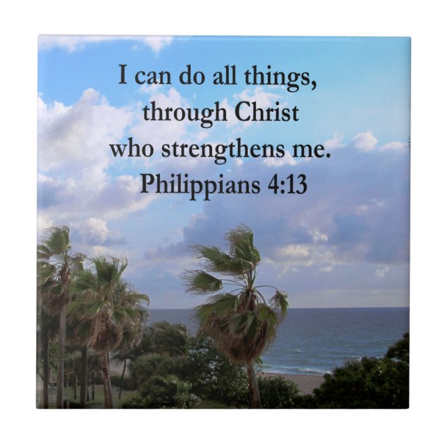 PHILIPPIER 4:13 PRAYER FLIESE (Vorderseite)