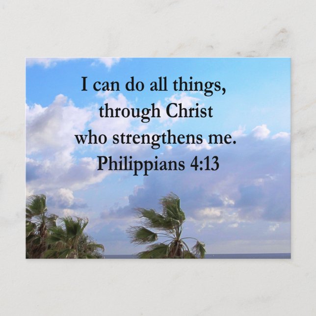 PHILIPPIER 4:13 PRAYER POSTKARTE (Vorderseite)