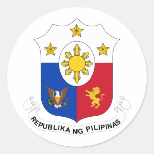 Philippine COA Runder Aufkleber
