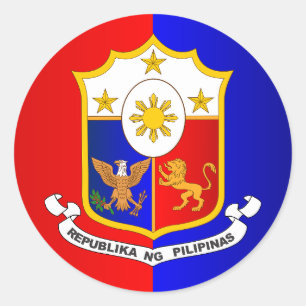 Philippine COA Runder Aufkleber