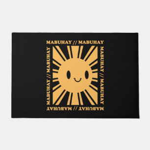 Philippine Filipino Sun Smile Mabuhay Tagalog Fußmatte