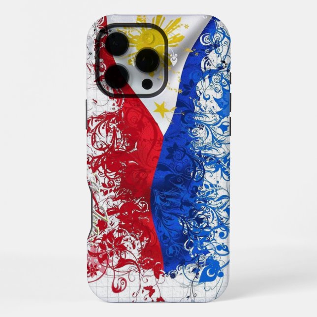 "Philippine Flag Swirl - Artistic Edition for iPhone Hülle (Rückseite)