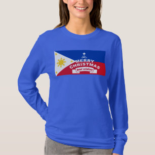 Philippine Flag Weihnachten: Frohe Weihnachten & B T-Shirt