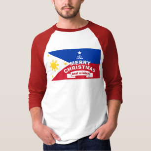Philippine Flag Weihnachten: Frohe Weihnachten & B T-Shirt