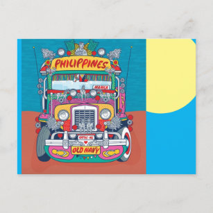 Philippine Jeepney Postcard Postkarte