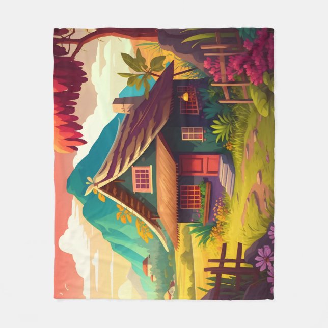 Philippine Traditional House-36543 Fleecedecke (Vorderseite)