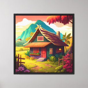 Philippine Traditional House-36543 Leinwanddruck