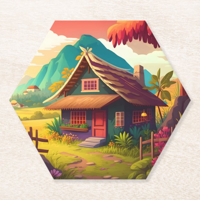Philippine Traditional House-36543 Untersetzer (Vorderseite)