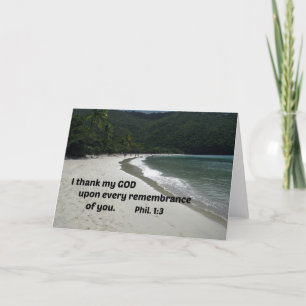 Philippinen 1:3 Ich danke meinem Gott auf jedem