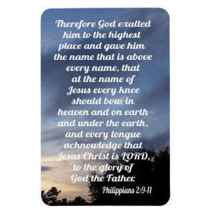 Philippinen 2:9-11 magnet