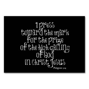 Philippinen 3,14 Bibelverse Tischnummer