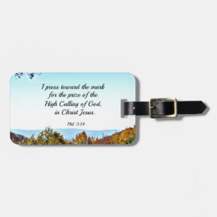 Philippinen 3:14 Ich drücke auf die Marke... Gepäckanhänger