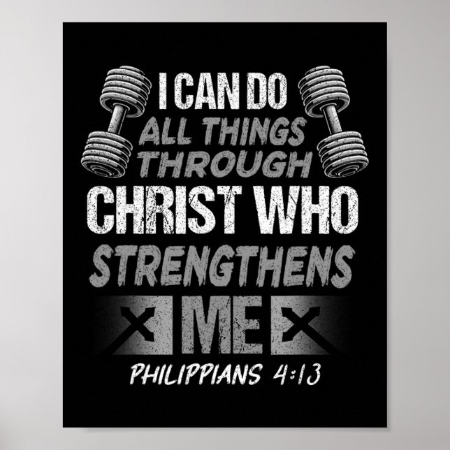 Philippinen 413 Christliche Jesus-Bodybuilding Poster (Vorne)