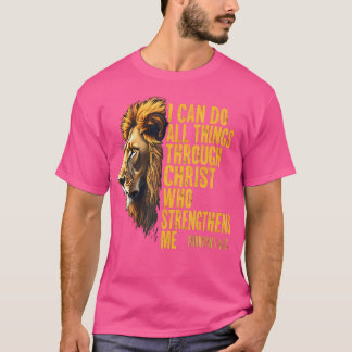 Philippinen 413 Religious Lion Strengthens Christi T-Shirt
