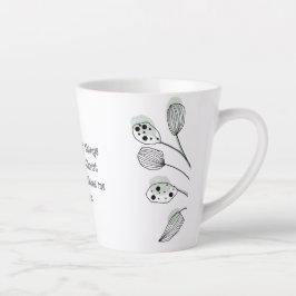 Philippinen 4:13 Abstrakte Eukalyptus-Blätter-Kart Milchtasse