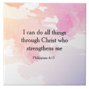 Philippinen 4:13, Bibelverse Fliese