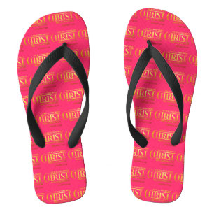 Philippinen 4:13 Bibelverse KJV Zitat Rosa Unisex Flip Flops