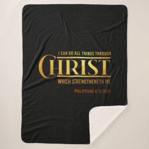 Philippinen 4:13 Bibelverse KJV Zitat Sherpadecke
