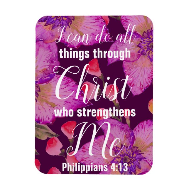 Philippinen 4:13 Bibelverse Magnet (Vertikal)
