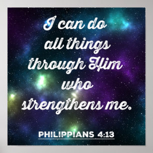 Philippinen 4:13 Bibelverse Poster