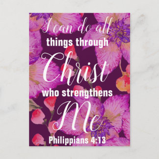 Philippinen 4:13 Bibelverse Postkarte