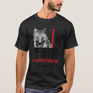 Philippinen 4 13 Christliche Verse Cooler Wolf T-Shirt