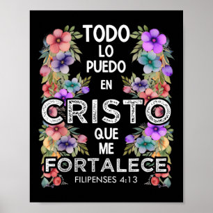 Philippinen 4_13 Christliche Verse Jes Poster