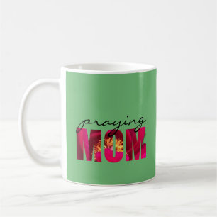 Philippinen 4:13 Gebet Mama Custom Pink Floral Kaffeetasse