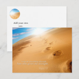 Philippinen 4:13: Ich kann alles durch ihn tun Postkarte