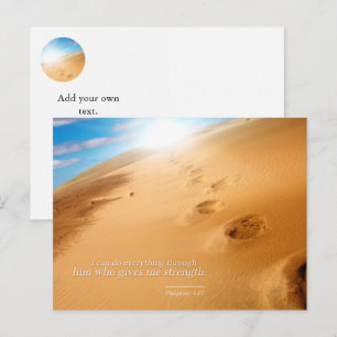 Philippinen 4:13: Ich kann alles durch ihn tun Postkarte