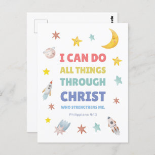 Philippinen 4:13 Ich kann alles tun Kinderzimmer D Postkarte