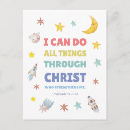Philippinen 4:13 Ich kann alles tun Kinderzimmer D Postkarte