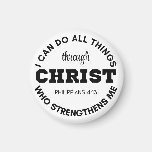 Philippinen 4:13 Ich kann alles tun, was Schrift Magnet
