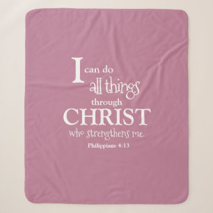 Philippinen 4:13 Inspiration für christlichen Glau Sherpadecke
