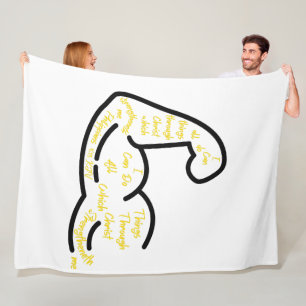 Philippinen 4:13 KJV Bibelverse Fleecedecke