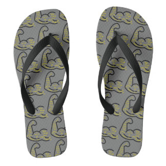 Philippinen 4:13 KJV Bible Verse Gray All-Over Flip Flops