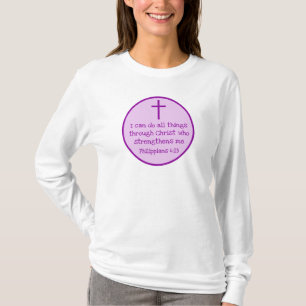 Philippinen 4:13 Kreuz Christlich Inspirierend Lil T-Shirt