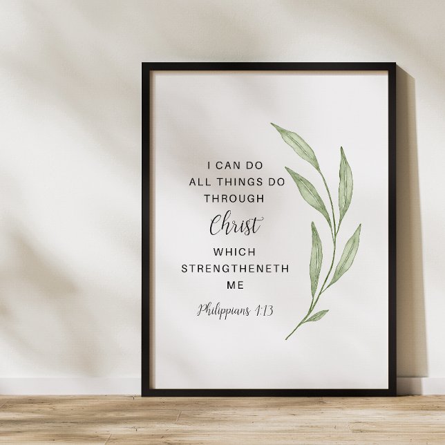 Philippinen 4:13 Kunst der Schrift Poster (Von Creator hochgeladen)