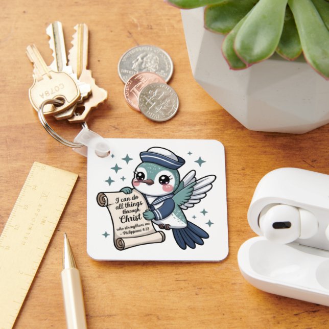 Philippinen 4:13 Navy Sailor Hummingbird Schlüssel Schlüsselanhänger (Schreibtisch)