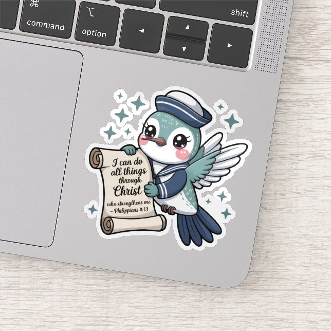 Philippinen 4:13 Navy Sailor Hummingbird Sticker (Detail)