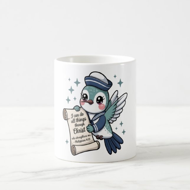 Philippinen 4:13 Navy Sailor Hummingbird Tasse (Mittel)