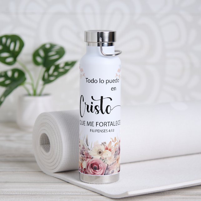 Philippinen 4:13 Spanisch Trinkflasche (Yoga)